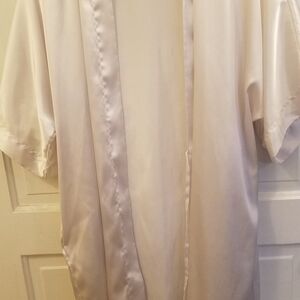 Two satin robes.... Black and white